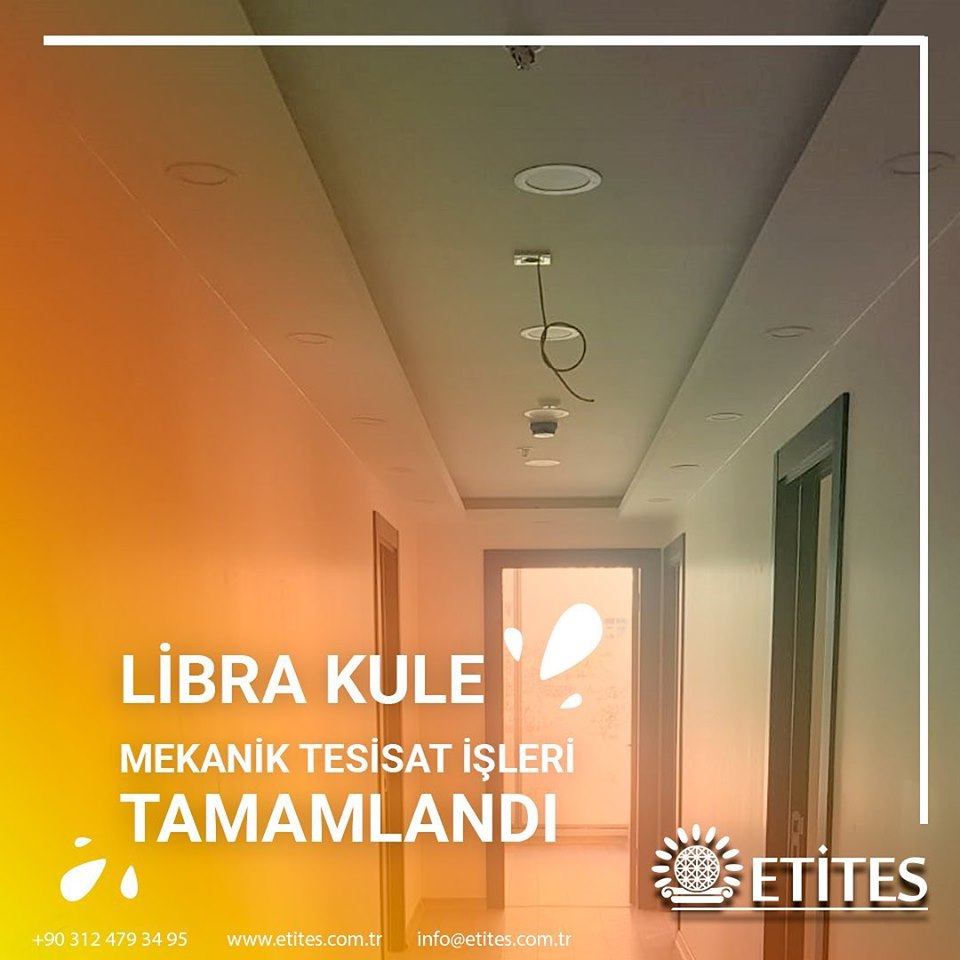 Libra Kulelerinde Ofis Projesinin Mekanik Tesisat İşleri Tamamlandı