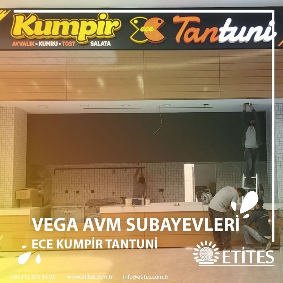 Vega Avm Subayevleri’nde Ece Kumpir Tantuni Mekanik Tesisat Çalışmalarımızı Tamamladık