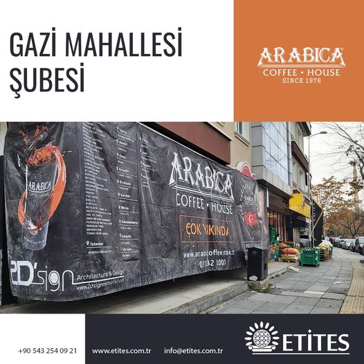 Arabica Coffee Gazi Mahallesi Şubesi Projesi